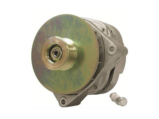 Powermaster Alternator, New, Natural Finish, 200 amps, OE-harness operation