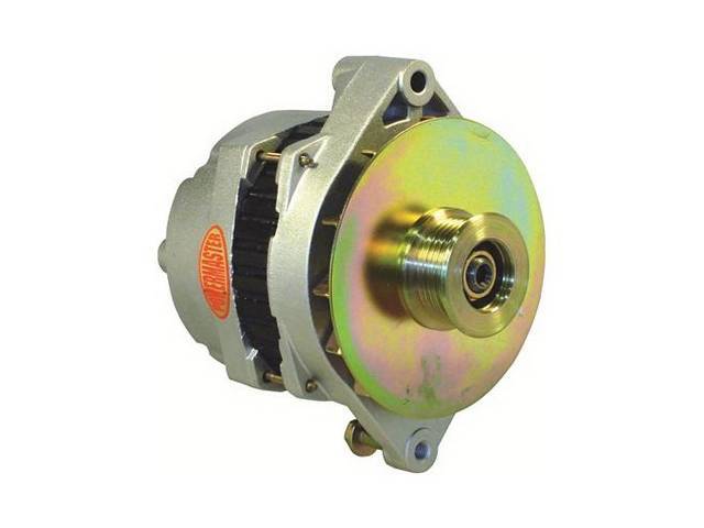 Powermaster Alternator, New, Natural Finish, 170 amps, OE-harness operation