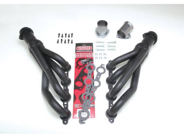 LS Conversion Exhaust Header Set, Mid-length, Black CeramicMild Steel