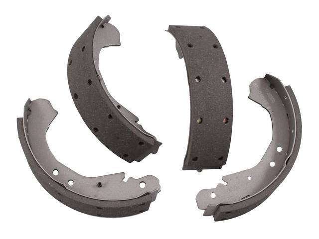 Drum Brake Shoe Set, 10 inch X 2 1/4 inch, riveted, reproduction