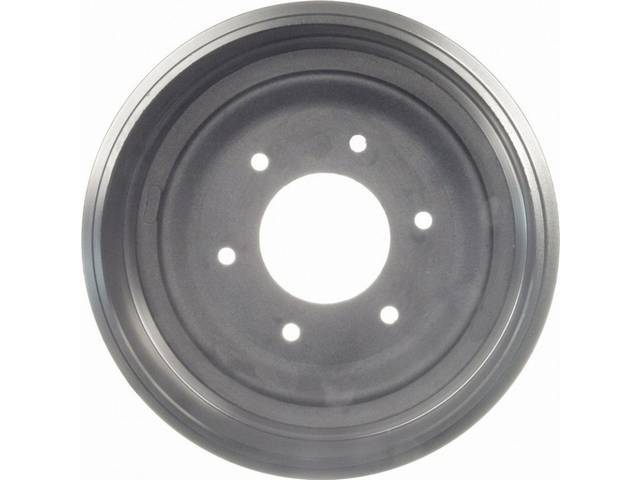 Brake Drum, 6-lug, 11 inch diameter x 2 inch depth on shoe area, RH or LH, reproduction