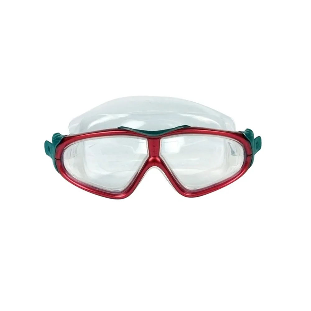 7″ Red EZ Fit DLX Sport Goggles Swimming Pool Accessory for Adults and Children