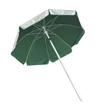 KEMP USA Wind Warrior Lifeguard Umbrella – Plastic – Green/Silver – 12-003-S-PG