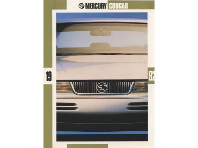 1992 MERCURY COUGAR SALES BROCHURE