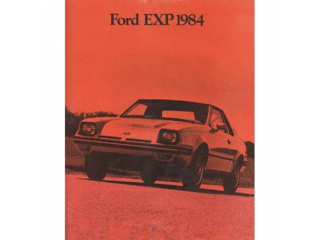 1984 FORD EXP SALES BROCHURE