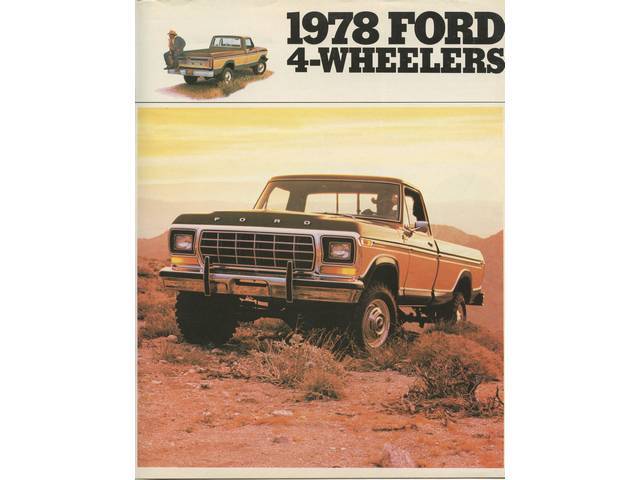 1978 FORD F-SERIES 4X4 TRUCK SALES BROCHURE