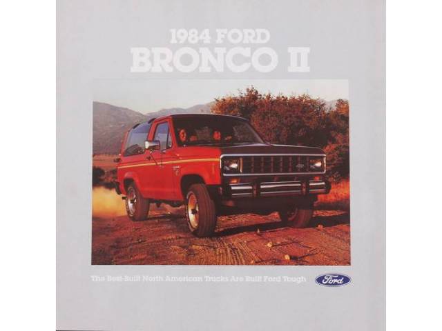 1984 FORD BRONCO 2 SALES BROCHURE