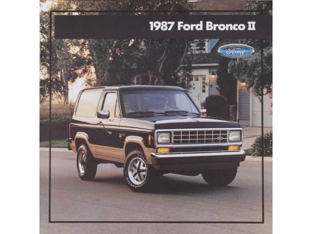 1987 FORD BRONCO 2 SALES BROCHURE