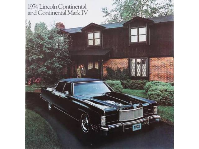1974 LINCOLN CONTINENTAL MARK 4 SALES BROCHURE