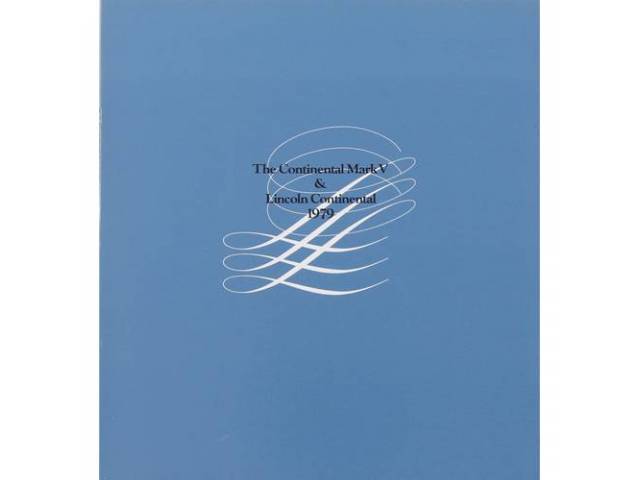 1979 LINCOLN CONTINENTAL MARK 5 SALES BROCHURE