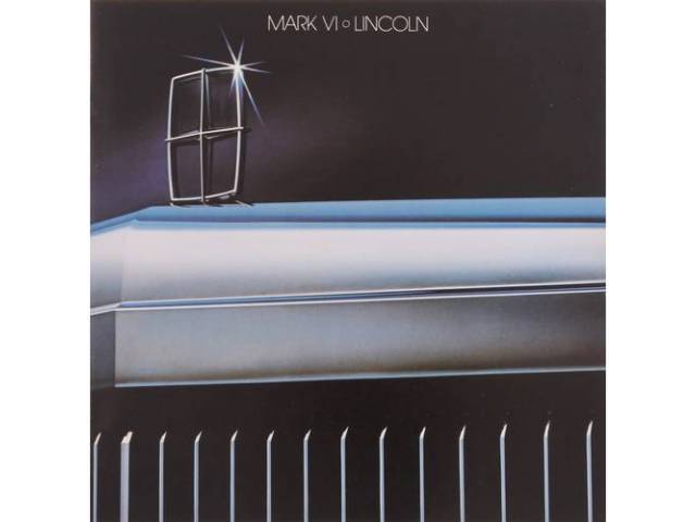 1983 LINCOLN CONTINENTAL MARK 6 SALES BROCHURE