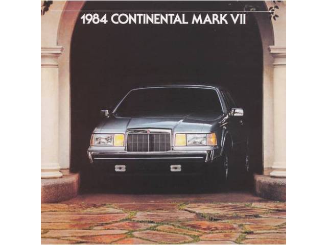 1984 LINCOLN MARK 7 SALES BROCHURE