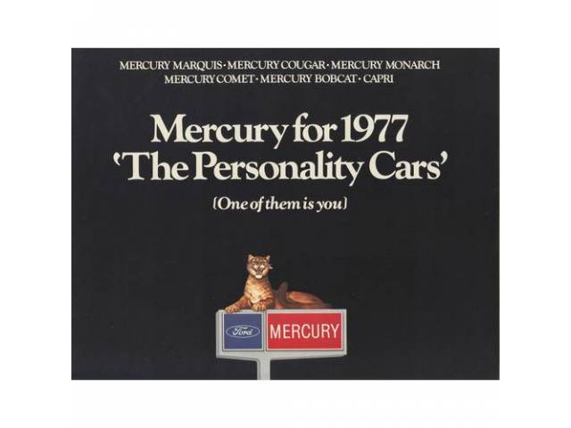 1977 MERCURY FULL LINE SALES BROCHURE