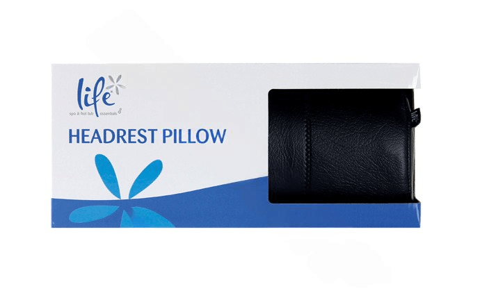 Life 11.22″ x 3.3″ Black Headrest Pillow with Black Stitching LSP202
