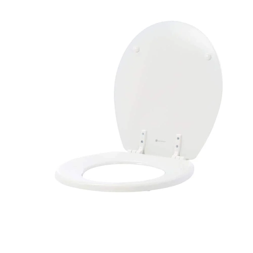 Lift-Off Round Closed Front Toilet Seat in White