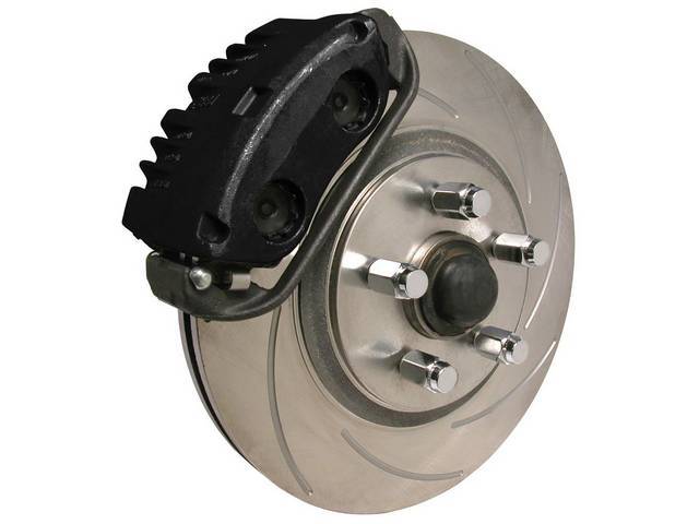Disc To Disc Kit, Front, 5 Lug, Ssbc Cobra Style Kit, Black Powder Coated Finish Calipers, (2) Trubo Slotted Rotors, 5 Lug Design, Requires A Minimum Of 17 Inch Wheels