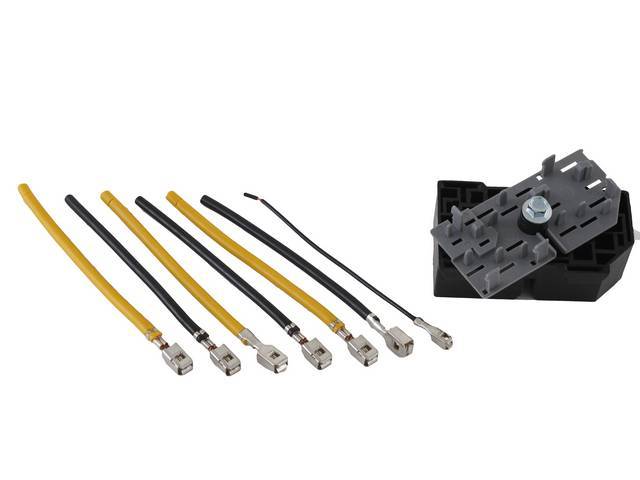 Repair Harness, Ignition Switch, Incl(3) 4 Inch Long 10 Gauge Leads, (3) 4 Inch Long 12 Gauge Leads, (1) 4 Inch Long 20 Gauge Lead, Designed To Replace Factory Style Plug