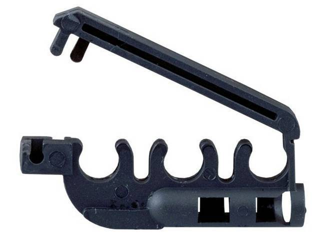 Separator, Ignition Wire, Black, 3 Slots, Locking, Exact Repro,Valve Cover Stud Mount E6az-12297-A