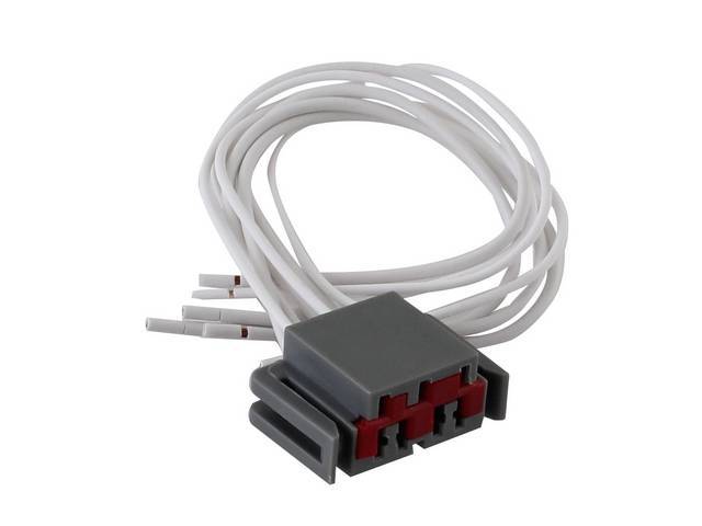 Repair Harness, Turn Signal And Windshield Wiper Switch, Incl (3) 8 Inch Long 20 Gauge Leads, (4) 8 Inch Long 16 Gauge Leads, Designed To Replace Factory Style Plug, Repro