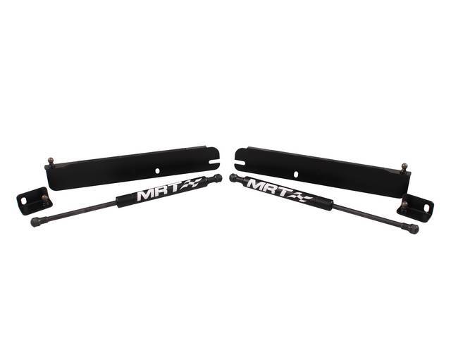 MRT No Drill Hood Strut Set for 94-04 Mustang (Black)