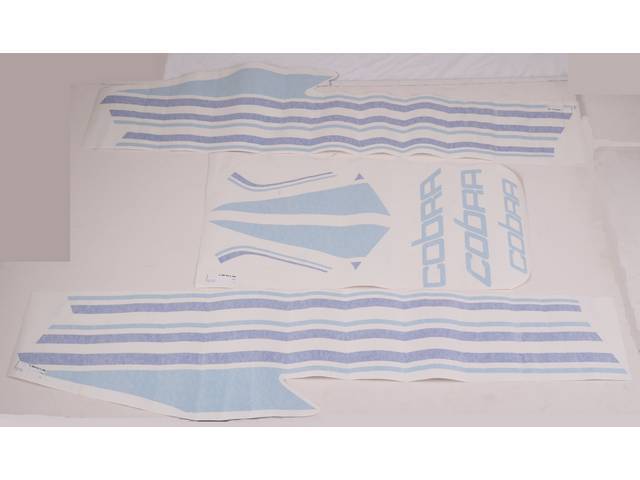 1980-81 Cobra Body Side Stripe Kit (Blue)