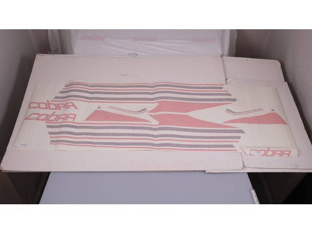 1980-81 Cobra Body Side Stripe Kit (Bittersweet Red)
