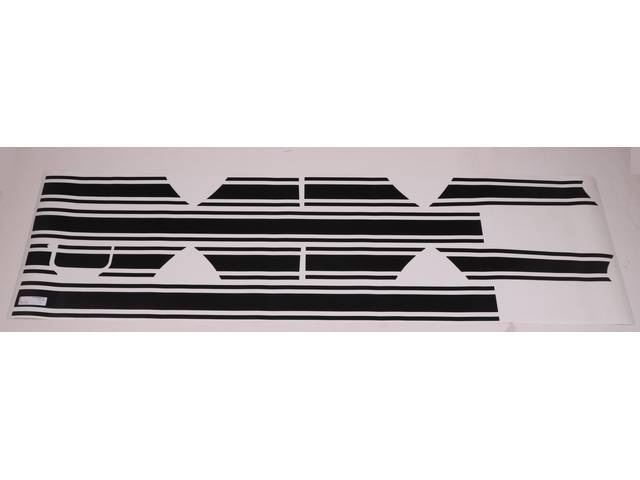 1987-93 SAAC Style Mid Body Stripe Kit (Black)