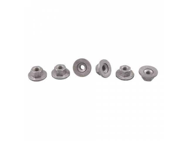 Mounting Kit, Outside Rear View Mirror, Incl (6) Correct Style Nuts, W/ Free Spinning Washers, Original Hardware