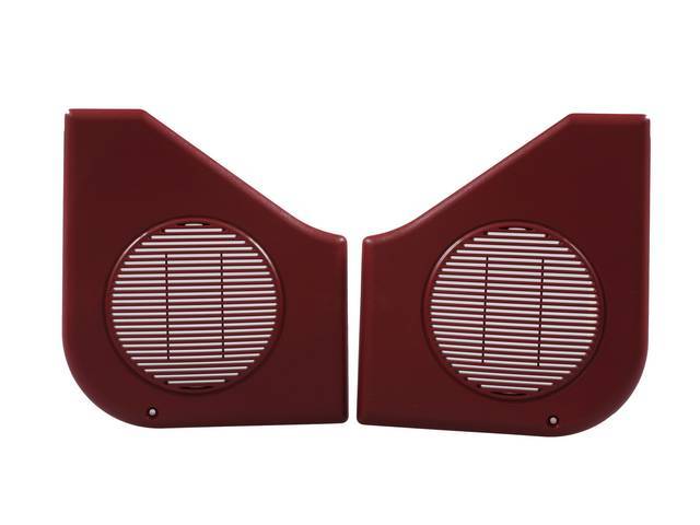 OE Style Scarlet Red Door Speaker Grilles for (87-92)