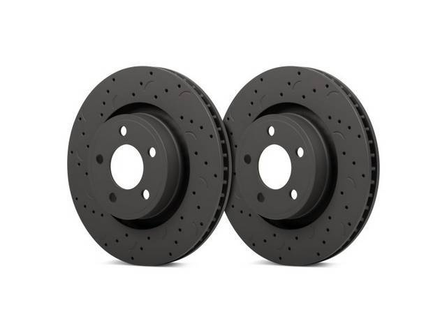 Talon Cross Drilled & Slotted Rear Rotors by