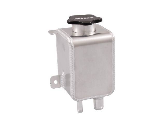 Reservoir Assy, P/S Pump Auxiliary, Moroso, Aluminum Construction For Strength And Lightweight, Factory Direct Bolt In, Incl Cap And Hardware
