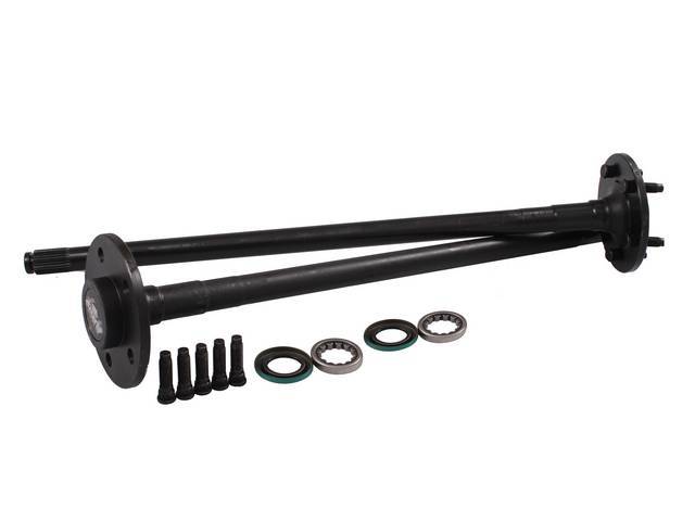 Shaft Kit, Rear Axle, New, (2) 5 Lug, 29.937 Inches Long, 28 Spline, 4340 Chromoly Content, These Units Are 40 Percent Stronger Than Stock, Repro