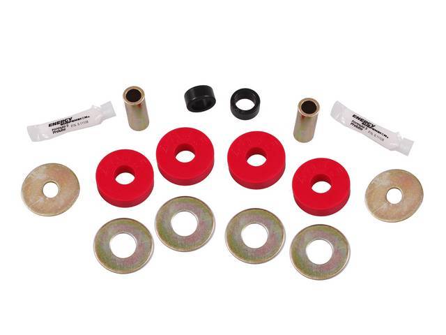 Bushing Set, Irs Differential, Rear, Steeda, Black, Incl Bushings, Washers, Sleeve Inserts, Does Both Side