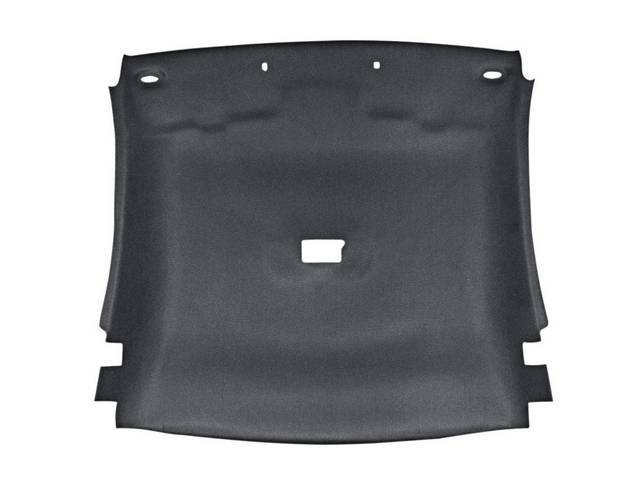 Headliner Assy, Roof, Cloth, Dark Graphite, W/ Correct Dome Light Hole Incl Pre Installed Abs Backing Board,Repro Please Note That This Is Not A Oe Color Option