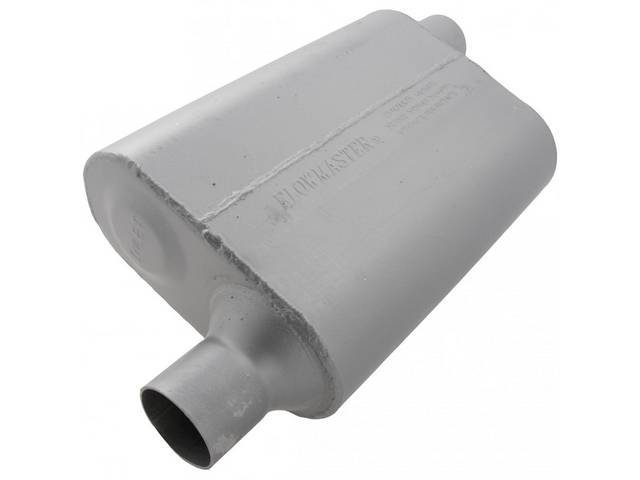 Muffler, Flowmaster, Delta Flow 40 Series, Aluminized Offset