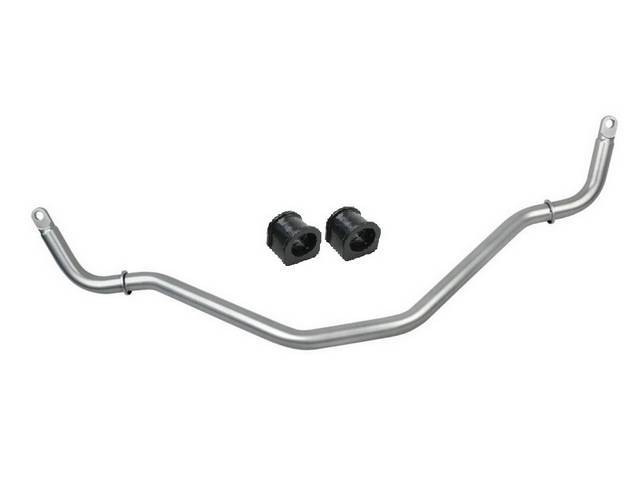 Sway Bar, Front, Steeda, 1.375 Inch, Silver Finish, Tubular Dom Steel, Incl Polyurethane Pivot Bushings, Incl End Link Bushings