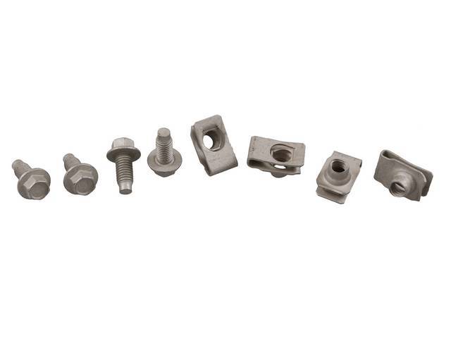Mounting Kit, Tailpipe Bracket And Insulator Assy, Incl (4) Correct Style Bolts, (4) Correct Style Nut Assy, Designed To Mount Both Side Into Frame
