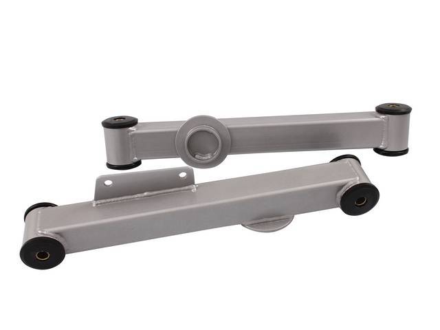 Control Arm Kit, Rear Lower, Box Steel, Black, Steeda, Incl 3 Piece Design Urethane Front And Rear Bushings, These Control Arms Are Designed To Fit Into Stock Location And Work With Stock Style Swaybars, *** See M-5500-4d For Matching Upper Arms ***