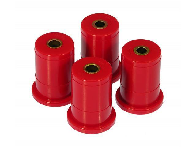 Bushing Set, Rear Subframe, Prothane, Red, Incl Inner Bushing Crush Sleeve Inserts, These Are Performance Urethane Bushings