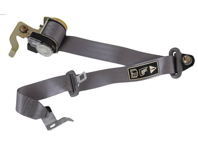 Seat Belt Assy, Rear, Retractor And Tongue, Medium Graphite, Lh, Original Xr3z-63611b69-Aac