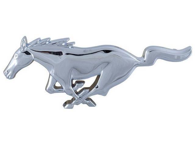 Ornament, Grille Panel, *Running Horse*, Incl Push On Retainers, Exact Repro Xr3z-8a224-Ab