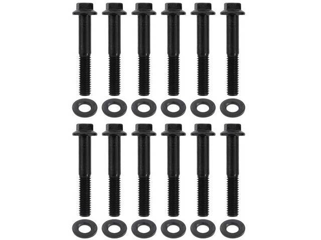 ARP Lower Intake Manifold Bolt Kit Black Oxide Hex Style for (79-95) 5.0L