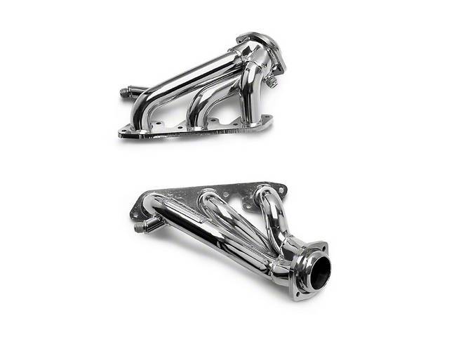 Headers, Unequal Length Shorty, Bbk Performance, Ceramic Coated, Made From 1 5/8 Inch Cnc Mandrel Bent Tubing, Incl One Piece Laser Cut Mounting Flanges