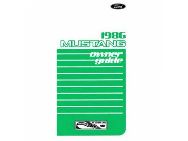 Reprint of Original 1986 Owners Manual