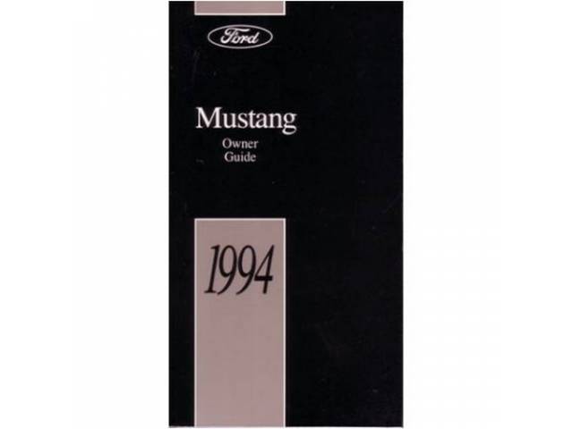 Reprint of Original 1994 Owners Manual