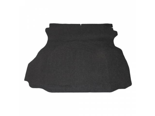 Trunk Mat, Carpet, Dark Charcoal, Incl Jute Padding And Board, Repro