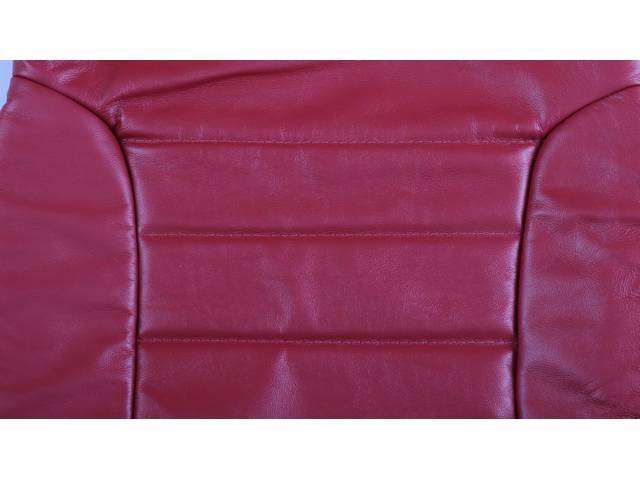 Upholstery Set, Articulated Sport Buckets, Leather, Bright Red,