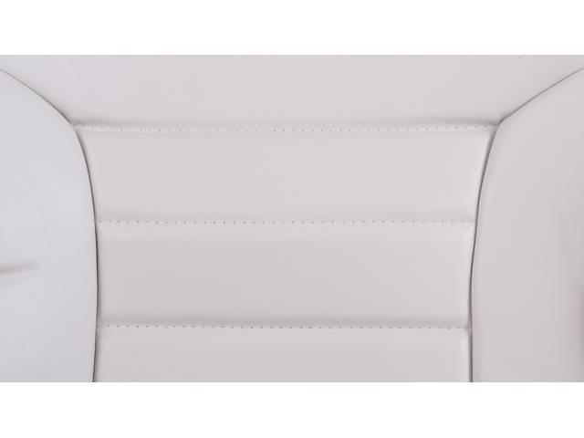 Upholstery Set, Articulated Sport Buckets, Vinyl, Oxford White,