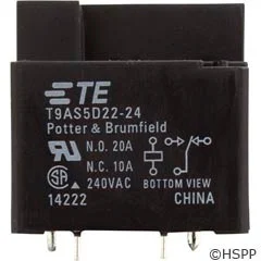 P&B T9AP Enclosed PCB Relay SPDT 30A 24vdc Circuit Board Mount for Hot Tubs