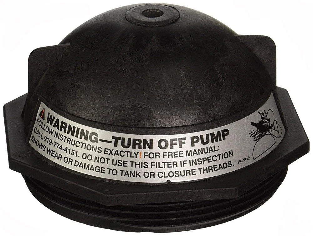 Pentair 152519Z 6″ Black Dome Buttress Thread Closure for Triton II Sand Filter